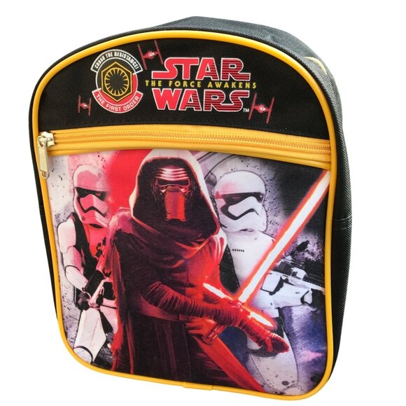 Disney Star Wars The Force Awakens Mini Backpack Adjustable Straps Zip Pockets - Picture 1 of 8